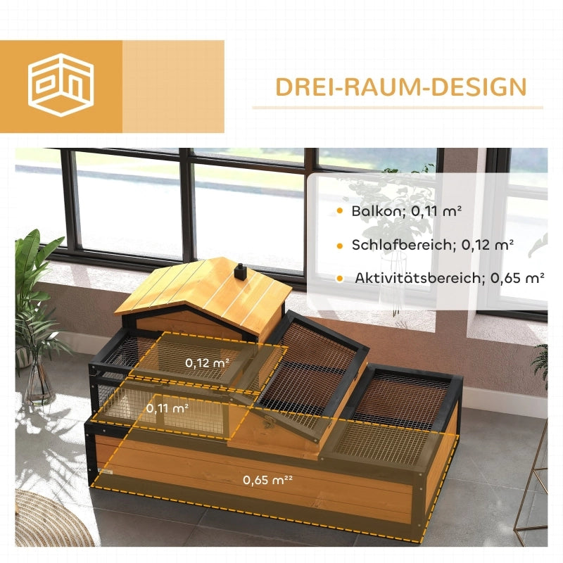 RECINTO per Tartarughe 112x65x59 cm 2 Livelli con Vaschetta in Plastica Giallo