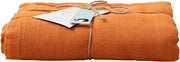 Tessuto mousseline di 100% cotone biologico, 120 x 100 cm, polsiero per bambini o accessorio moda e decorativo in Arancione Sabbia.