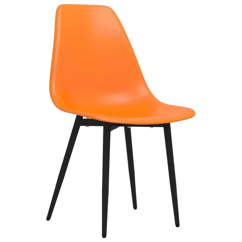 Sedie da Pranzo 4 pz Arancioni in PP cod mxl 23976