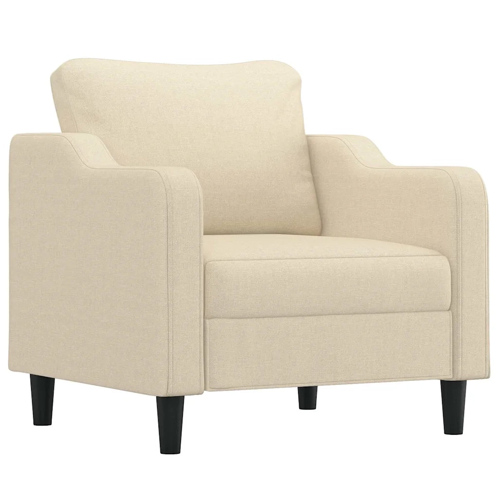 Poltrona-Poltroncina-Divano Sedia Crema 60 cm in Tessuto 439028