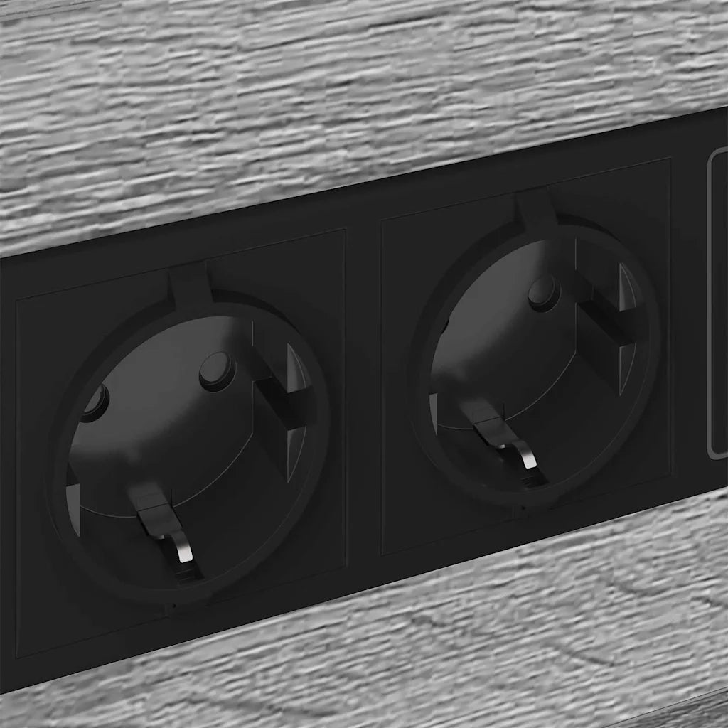 Armadio da Notte con cassetto Grigio Sonoma 40 x 31 x 60 cm 859496