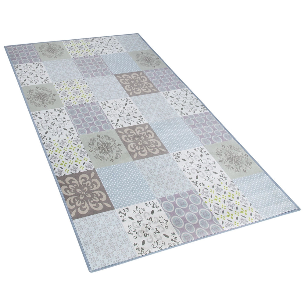 Tappeto tappetino Tessuto Multicolore 80 x 150 cm Patchwork Rettangolare costiero
