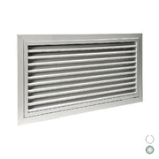GRIGLIA DI RIPRESA PORTAFILTRO AD ALETTE FISSE- All. anodizzato mm 500 x 500- BROF- pezzi 1