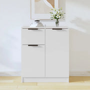 Credenza-Buffet-Armadio da cucina Bianca 60x30x70 cm in Legno Multistrato 673345