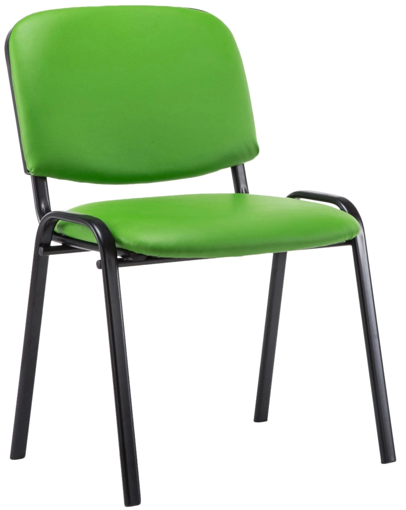 Sedia impilabile Ken similpelle verde