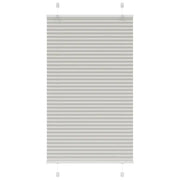 Tenda Plissettata Grigio Chiaro 80x100 cm Larghezza Tessuto