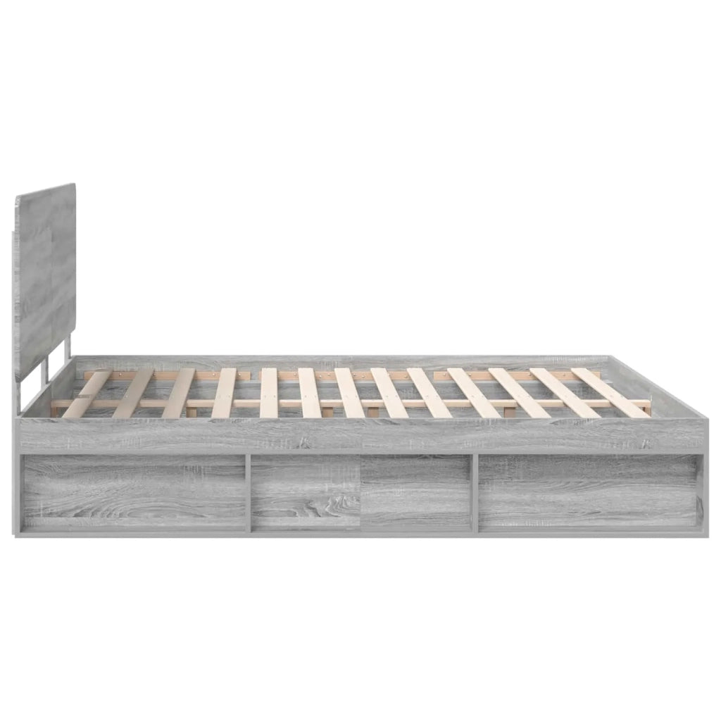 Struttura del letto Grigio Sonoma 180 x 200 cm Pino massello 3412457