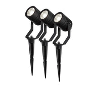 Set di 3 Faretti da Giardino Intelligenti Zigbee 3.0 IP65 Economico Nero Nedis