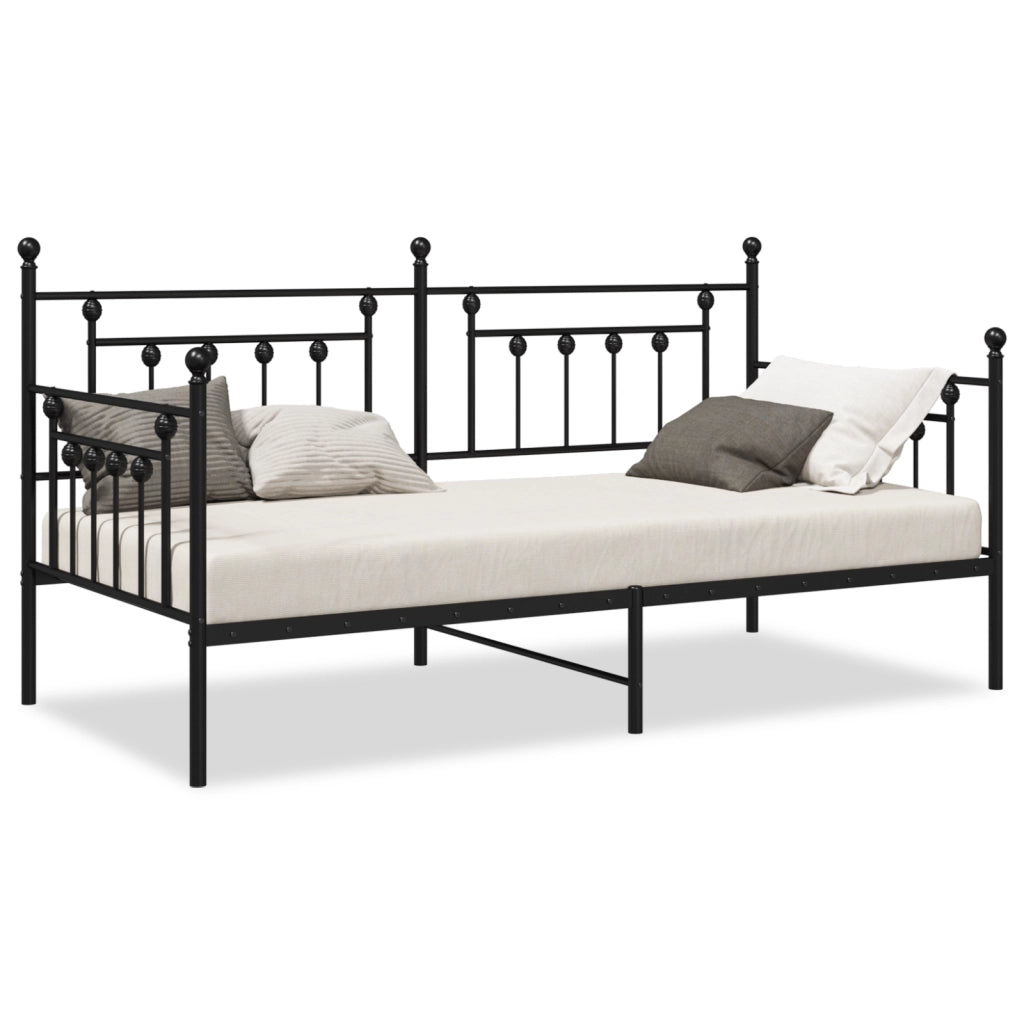Struttura Daybed  Nera 107x203 cm in Acciaio