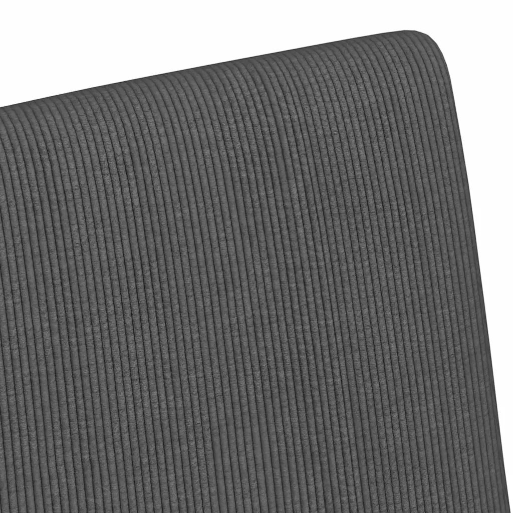 Sedie da Pranzo con Ruote 2 pcs Grigio scuro 57 x 66 x 94 cm 42017802