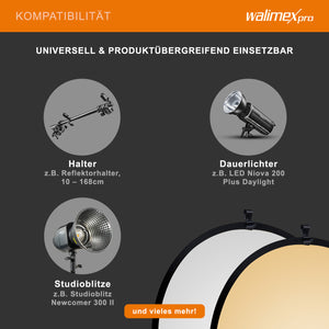 Riflettore pieghevole oro/argento, Ø107cm