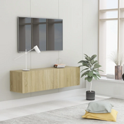 Mobile Porta TV Rovere Sonoma 120x30x30 cm in Legno Multistrato 801493