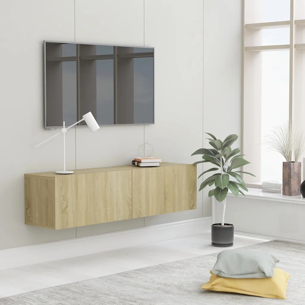 Mobile Porta TV Rovere Sonoma 120x30x30 cm in Legno Multistrato 801493