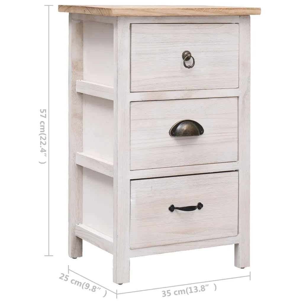 Mobiletto 35x25x57 cm in Legno di Paulownia CFW6684627