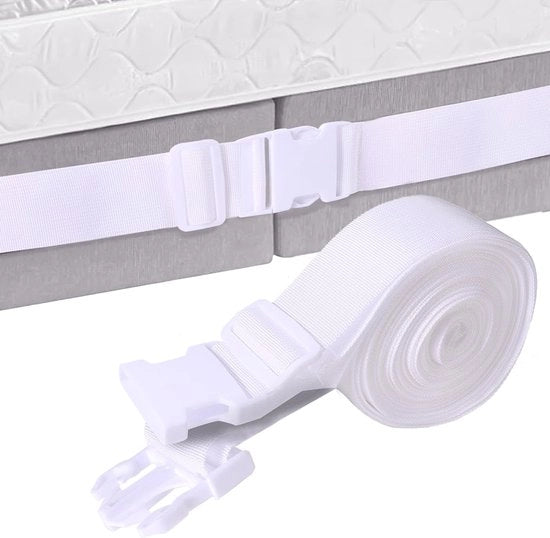 Connettore per due materassi e base letto - 10m - facile da installare - resistente - per uso domestico e hotel - prevenzione di scivolamenti e sfregamenti