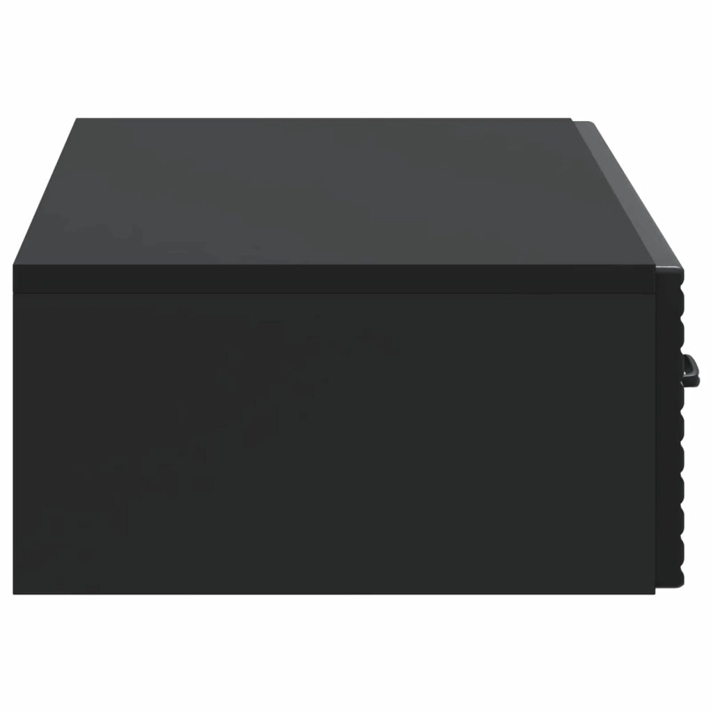 Tavolino da Parete Laterale Nero 87,5 x 34,5 x 17 cm 898666