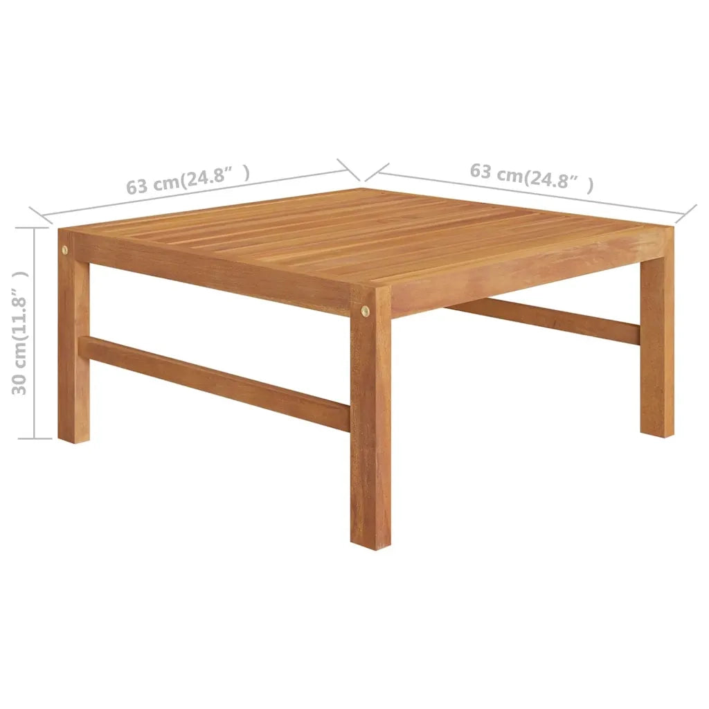 Salotto da Giardino-Set Divani Giardino 2 pz Cuscini Crema in Legno di Teak 465689