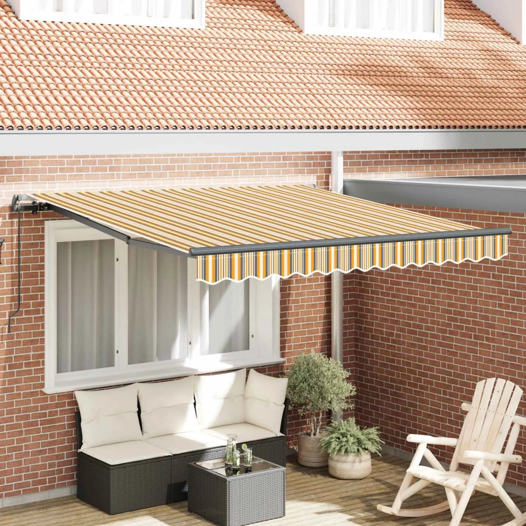 Tenda Retrattile Multicolore 350 x 250 cm Poliestere e Acciaio 3330307