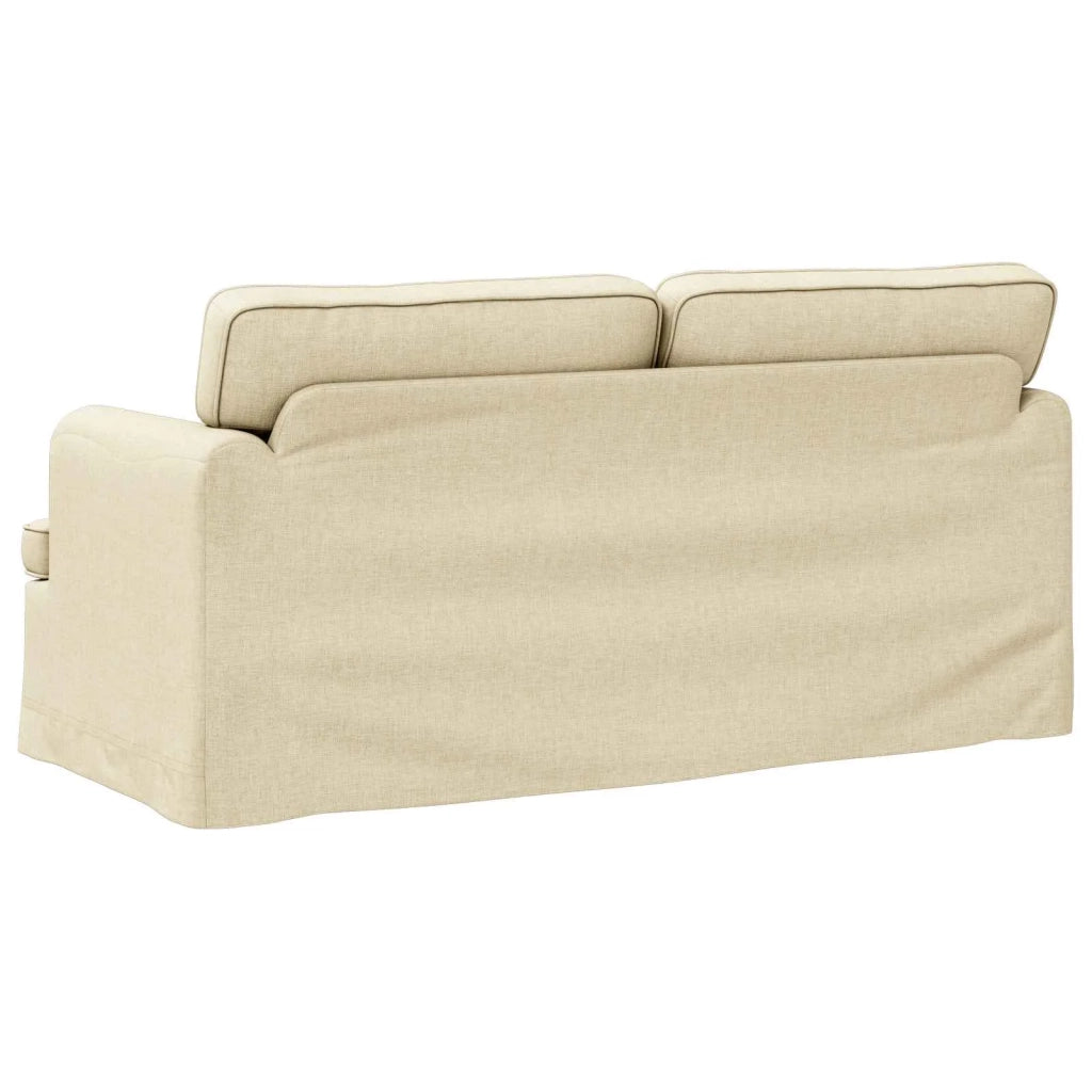 Divano Crema 162 x 80 x 85 cm Tessuto