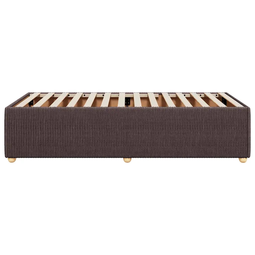 Giroletto senza Materasso Marrone Scuro 90x200 cm Tessuto