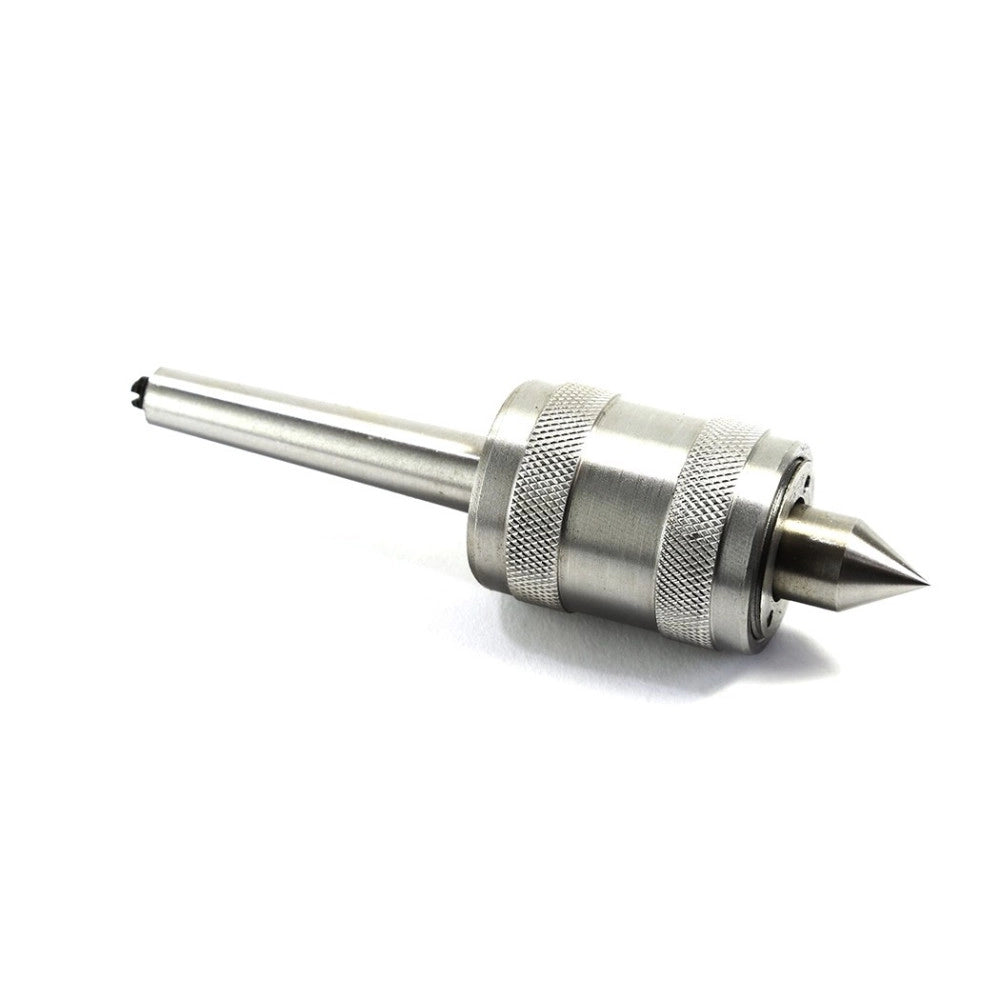 Trade Shop - Contropunta Punta Rotante Per Tornio Professionale Cono Morse Con Attacco Mt3 -