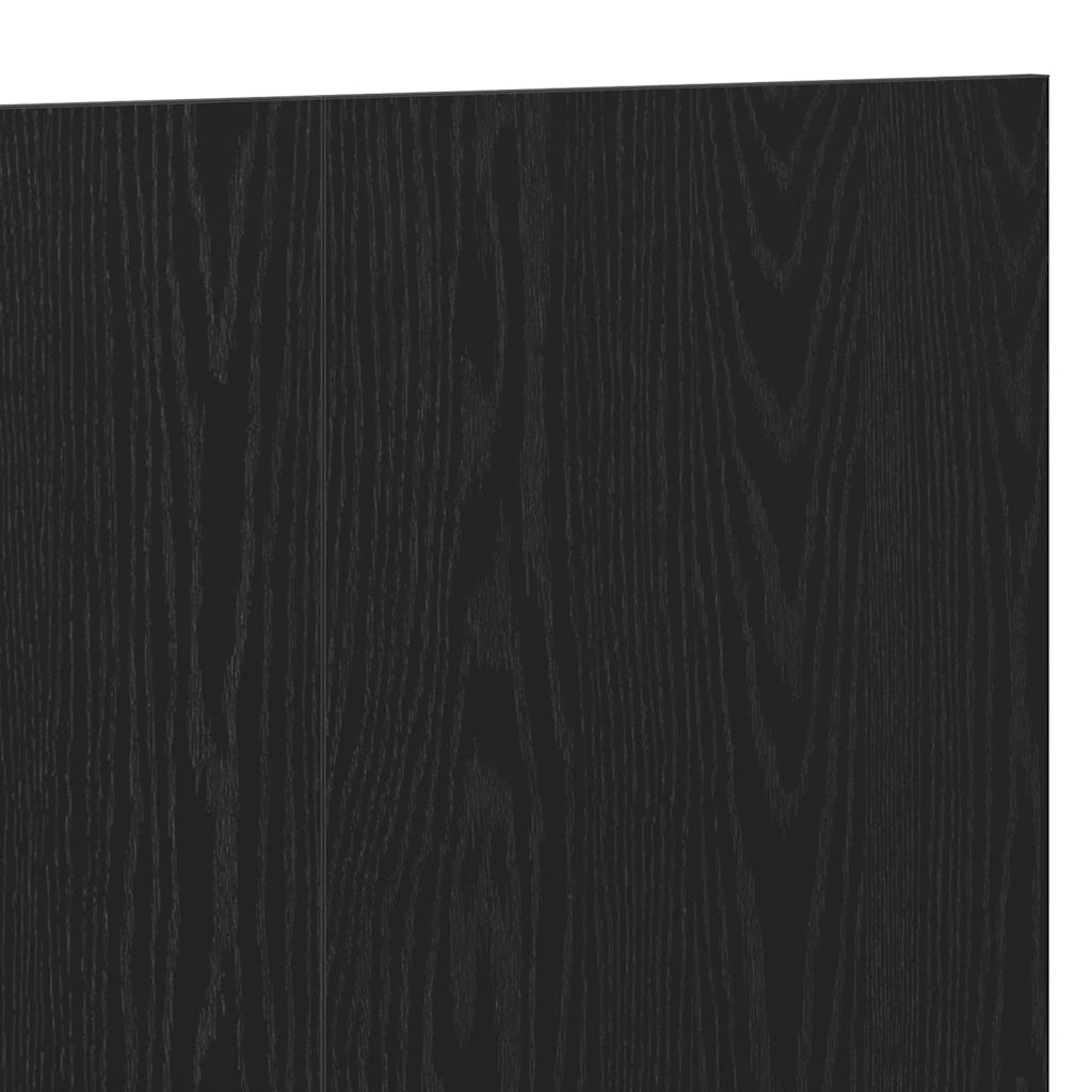 Testiera del letto Rovere Nero Legno ingegnerizzato 862085