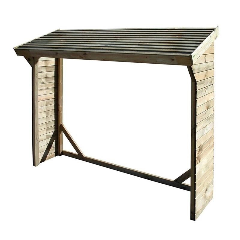 LEGNAIA REALIZZATA IN LEGNO DI PINO AUTOCLAVATO 217 X 80 X H155/180 CM