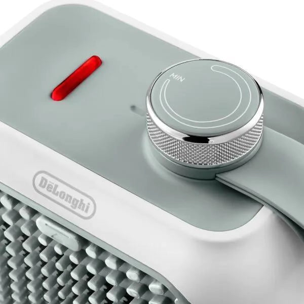 De’Longhi HFX10B03.GR stufetta elettrica Interno Grigio, Bianco 350 W Riscaldatore ambiente elettrico con ventilatore