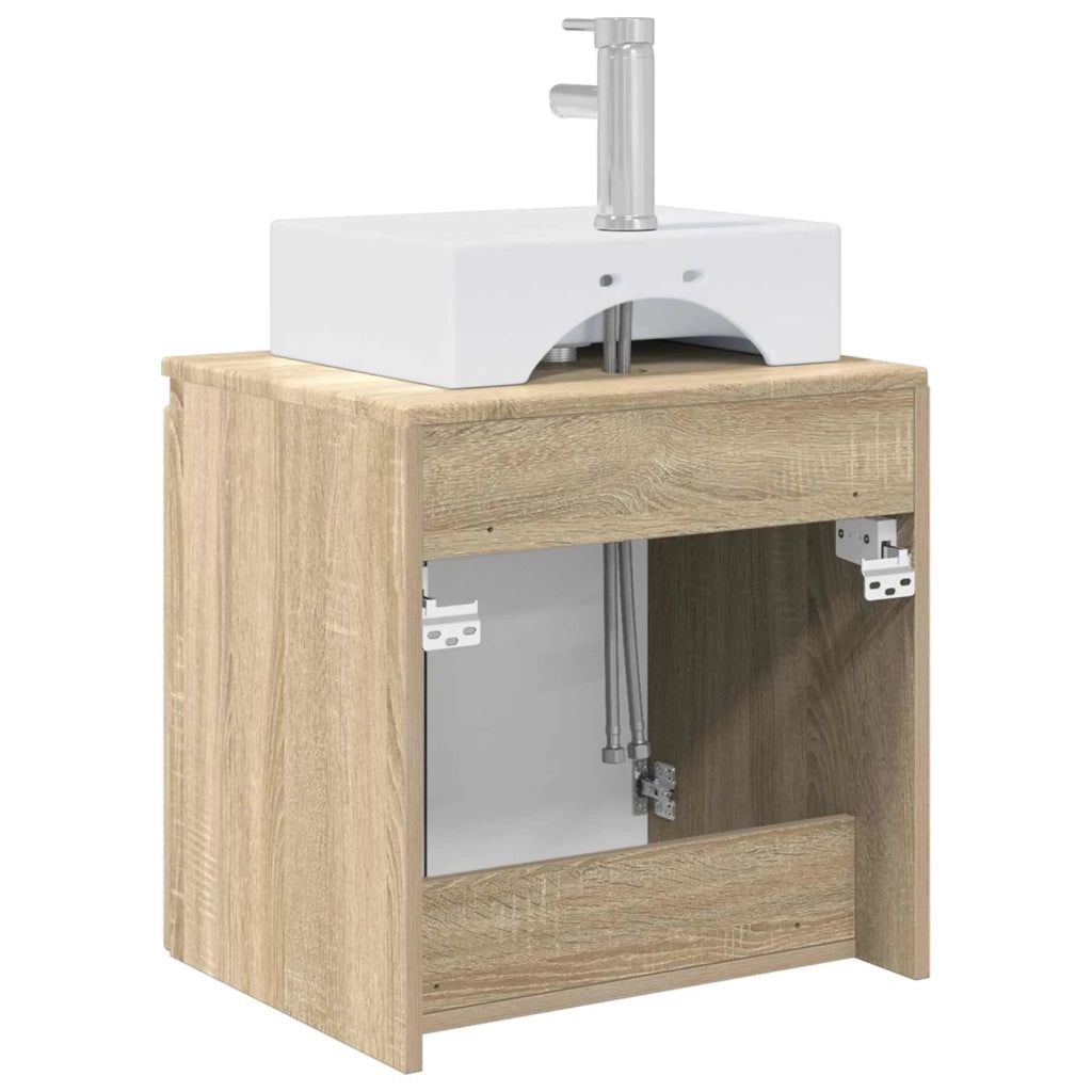 Mobile Lavabo da Parete Rovere Sonoma 49,5 x 41 x 62,5 cm