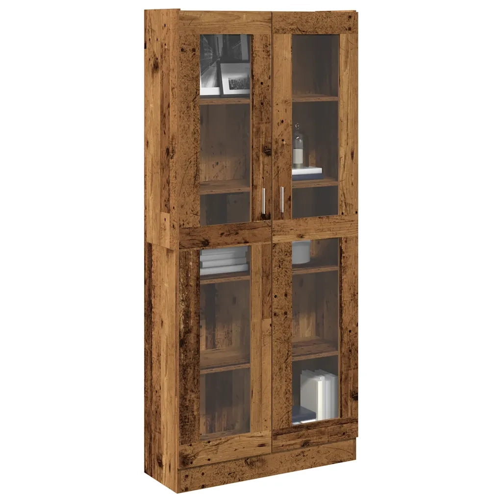 Credenza-Buffet-Armadio da cucina Legno Antico 82,5x30,5x185 cm in Truciolato 759438