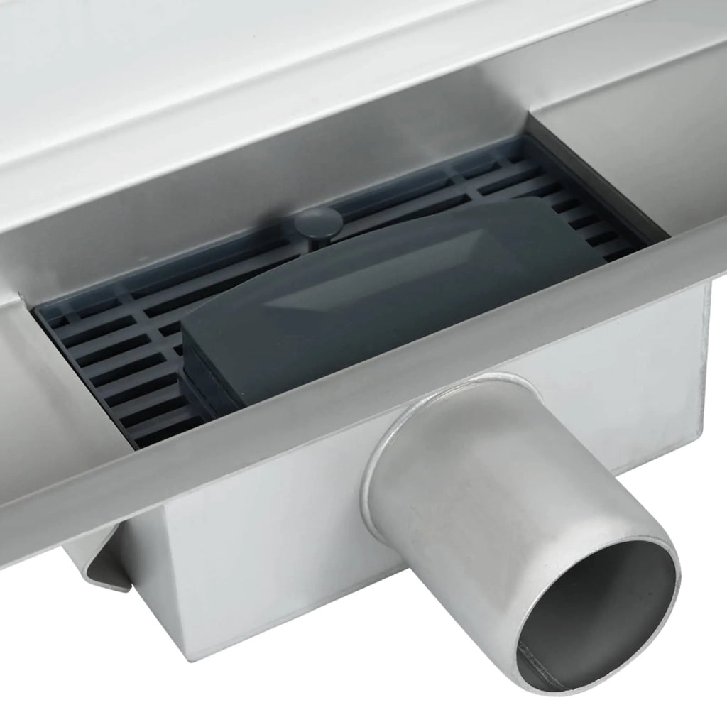 Scarico Doccia da Parete Argento 100 cm Acciaio Inox 304 CFW4807433
