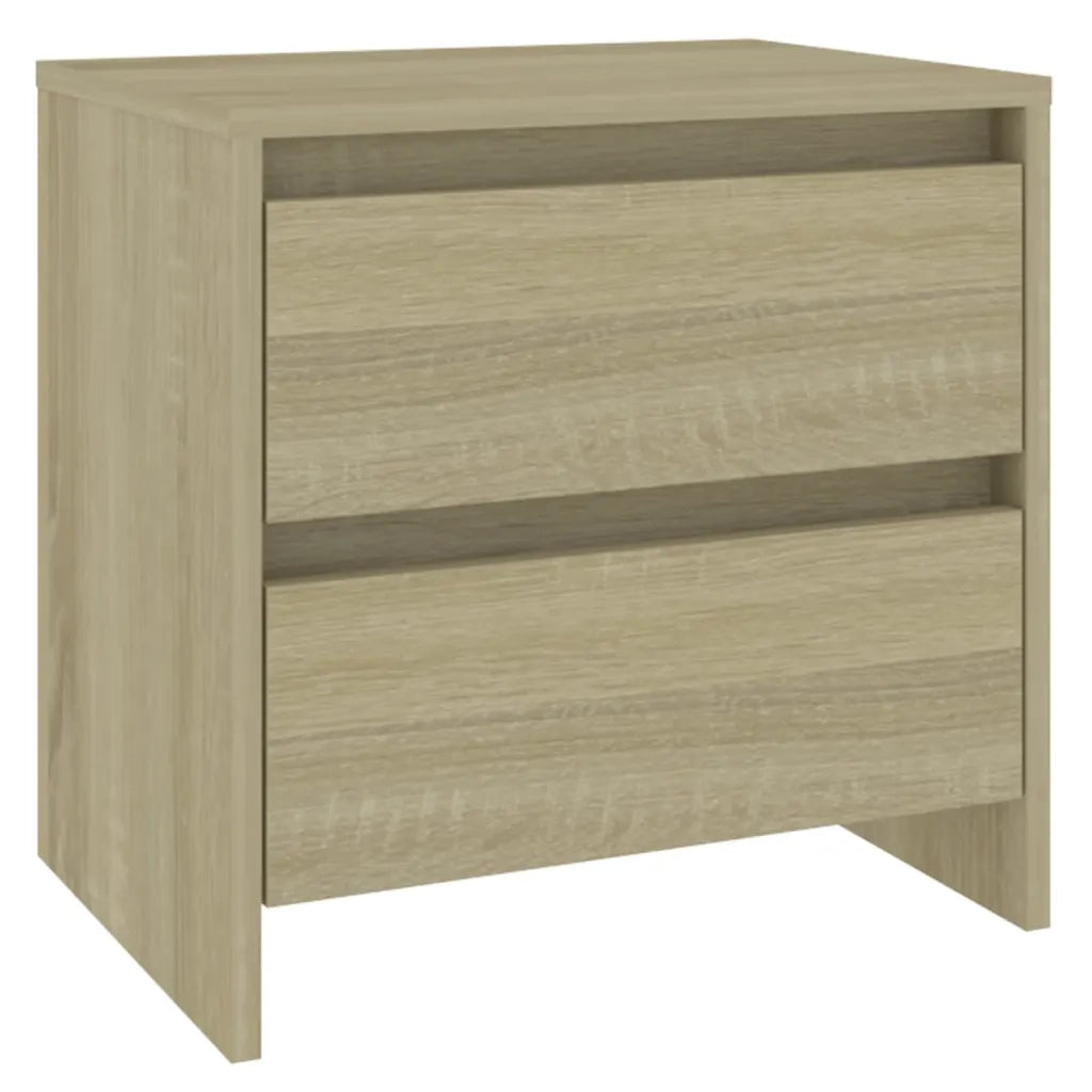 Set di 2 Comodini | Armadio da Notte | Mobiletto da notte Rovere Sonoma 45x34,5x44,5 cm in Truciolato