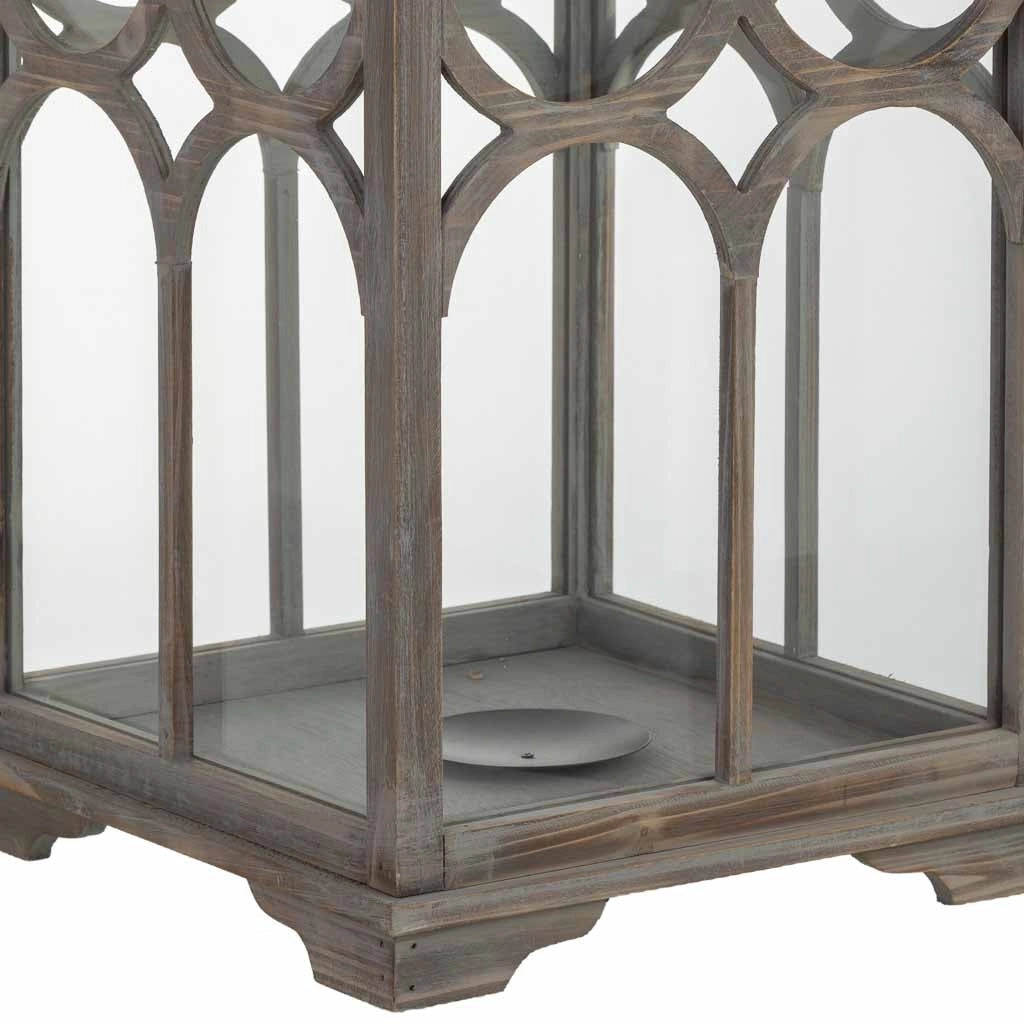 Lanterna in legno 32x32x82h cm