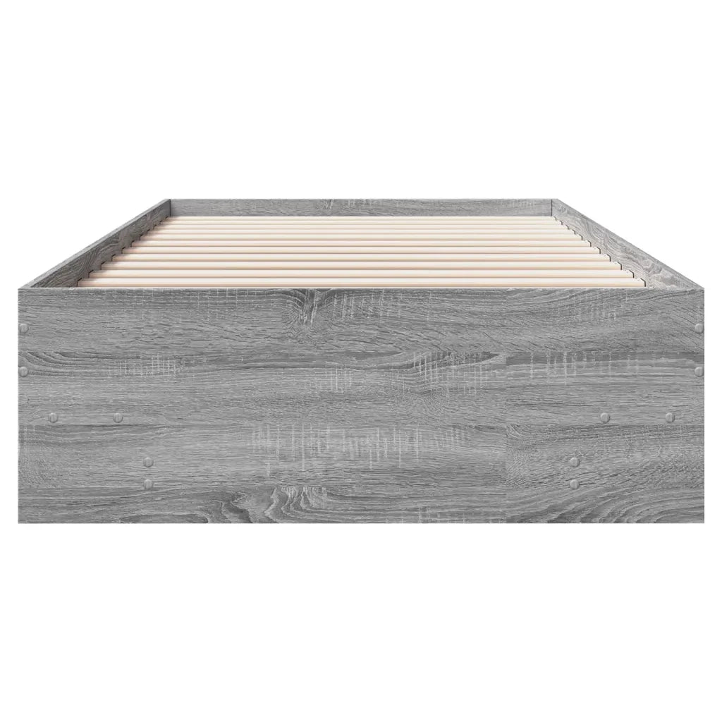 Giroletto-Struttura Letto Grigio Sonoma 100x200 cm in Legno Multistrato 855217