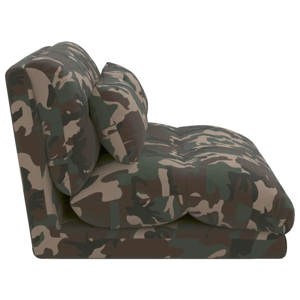 Sedia da Pavimento Verde militare 110 x 82 x 55 cm Tessuto 42028209