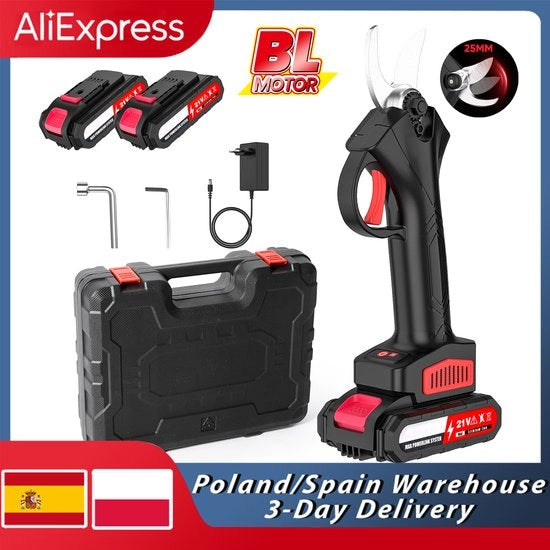 Snoeischaar - 1200W - Senza Fili - 25m - 2 Batterie