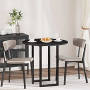 Piano del tavolo Nero Ø 80 x 1,5 cm Legno multistrato 880422