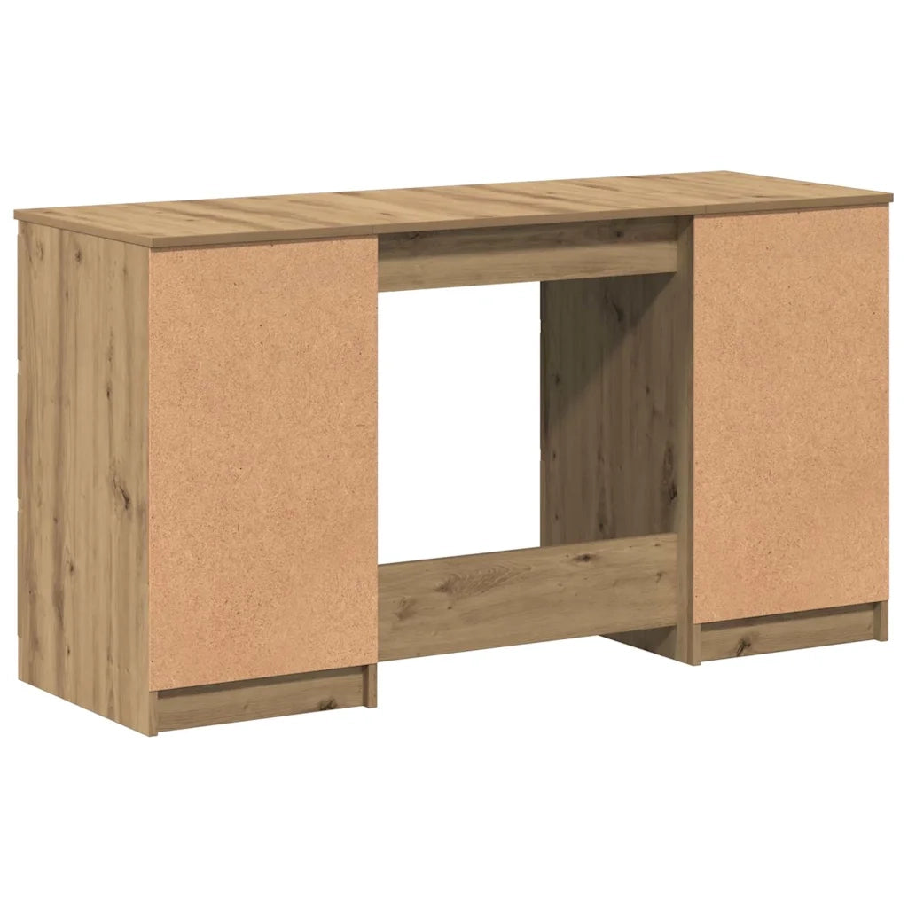 Scrivania Rovere Artigianale 140x50x77 cm in Legno Multistrato 855961