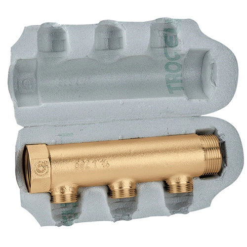 COLLETTORE SEMPLICE COMPONIBILE- 1 x 2 der. M 3/4- CALEF- pezzi 1