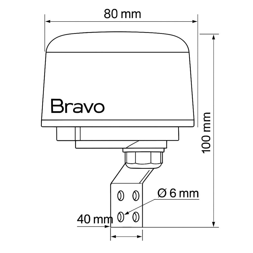Interruttore crepuscolare bravo v2 ip66 per illuminazione esterna