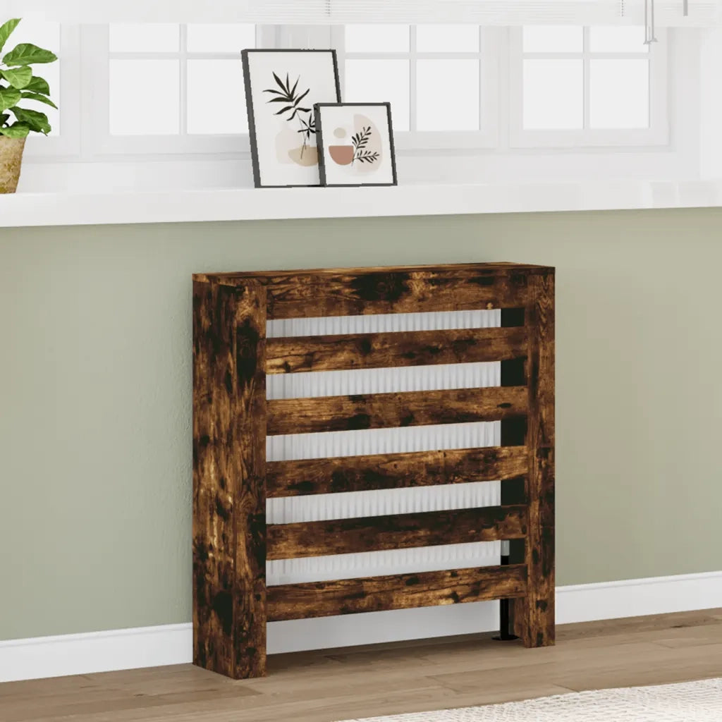 vidaXL Copertura Termosifone Rovere Fumo 78x20x82 cm Legno Multistrato