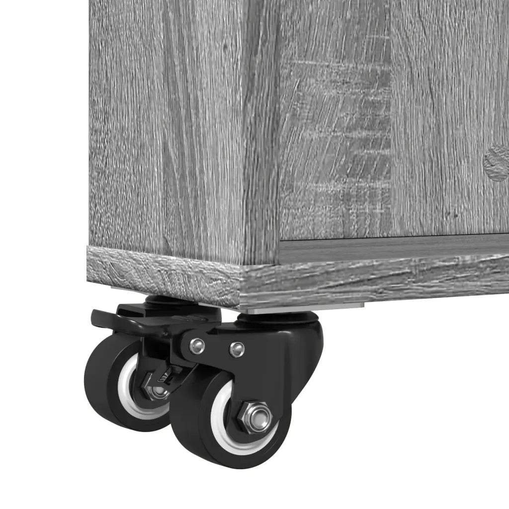 Carrello Stretto Grigio Sonoma 48x13x68 cm in Truciolato 855228