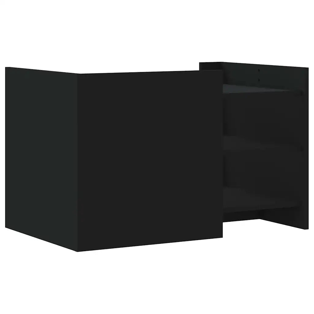 Tavolino da salotto | Tavolino da caff¨¨ | Tavolino da Soggiorno Nero 80x50x50 cm in Legno Multistrato
