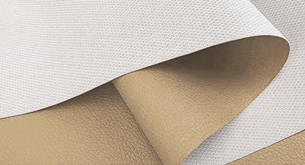 Tessuto Ecopelle Idrorepellente 140x500 cm Pelle Sintetica Morbida Rivestimento Beige