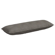Cuscino per Schiena | Cuscino dorsale Grigio chiaro 140 x 50 cm Tessuto in Cords