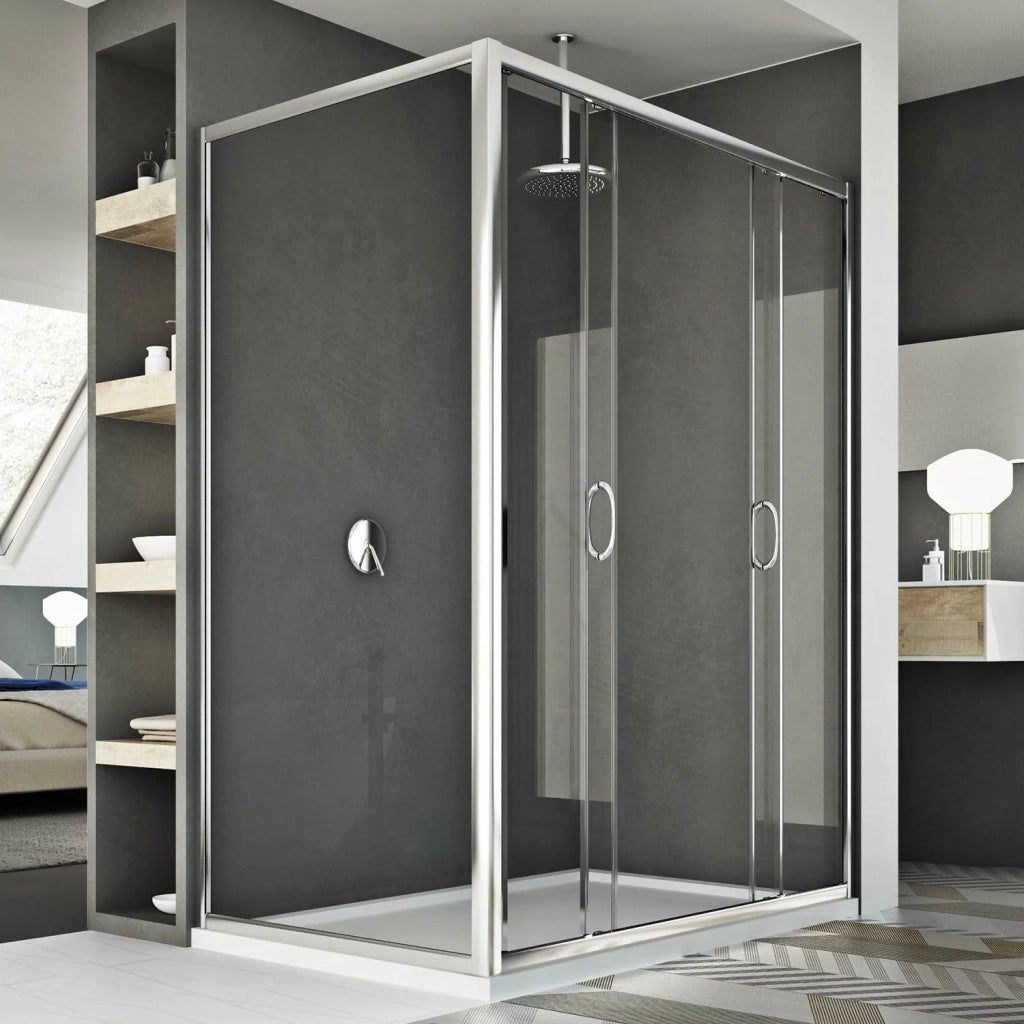 Box Doccia 80x170 CM H185 trasparente mod. Replay Duo 2 Ante