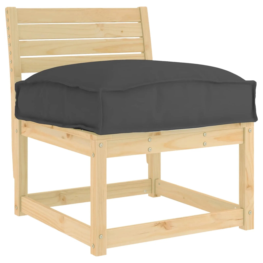 Cuscino Nero 60 x 40 x 8 cm Tessuto Oxford 42001612