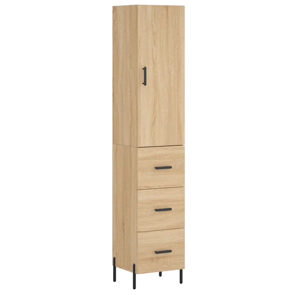 Credenza Rovere Sonoma 34,5x34x180 cm in Legno Multistrato 3198860