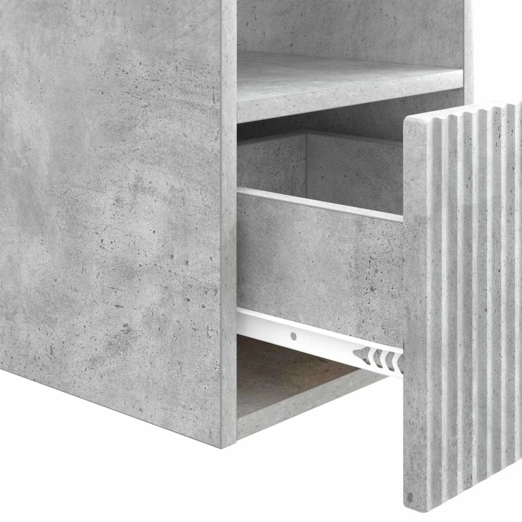 Mobile da Bagno Grigio Cemento 30 x 35 x 50 cm 890485