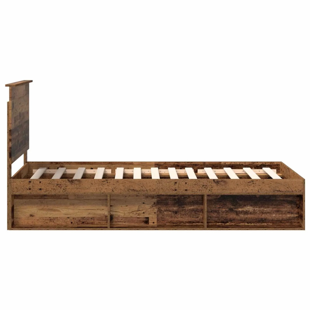 Struttura del letto Legno vecchio 90 x 200 cm Pino massello